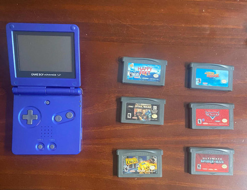 Game Boy Advance Sp + 6 Juegos