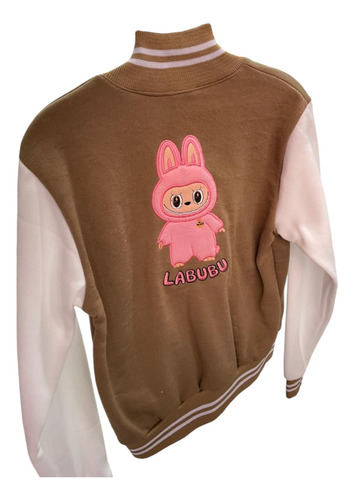 Chamarra De Labubu Infantil Beisbolera Unisex Niñas
