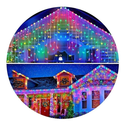 Luces Cascada Navideñas 9mtr 400 Led Decorativas Guirnaldas