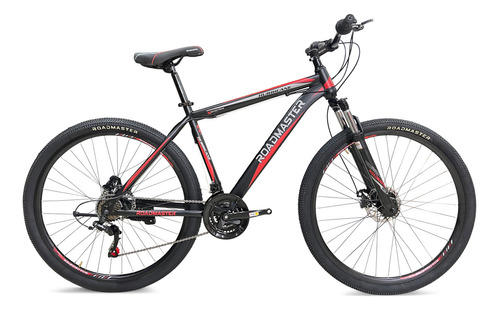 Bicicleta Roadmaster Hurricane Rin 29  Todoterreno Cambios Shimano Tourney 21 V Frenos De Disco Mecanico Suspension De Bloqueo Color Negro Rojo Talla L