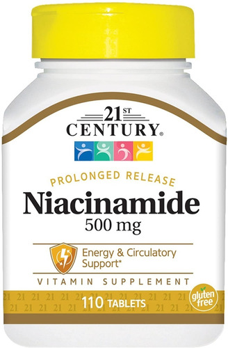 Niacinamida Vitamina B3 Non Flush . 100 Capsulas
