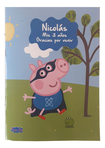 Souvenirs Peppa Pig X15anotadores 14x10lapices Negros/gomas