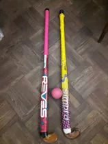 Comprar Combo 2 Palos Hockey+funda+canilleras+bocha. Escucho Ofertas