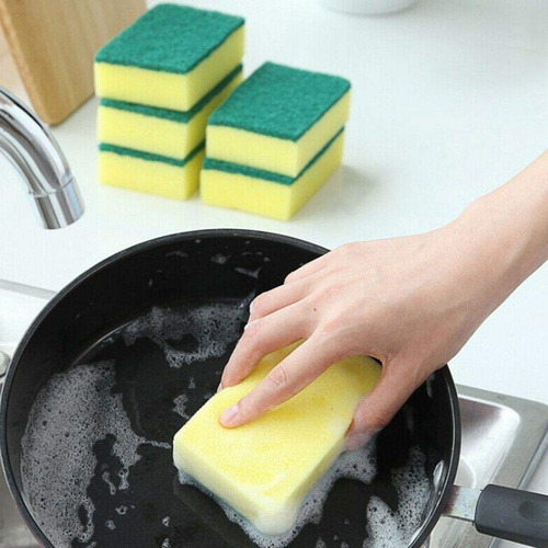Limpiador De Cocina Con Esponja Oxidada De Doble Cara, 10 Un