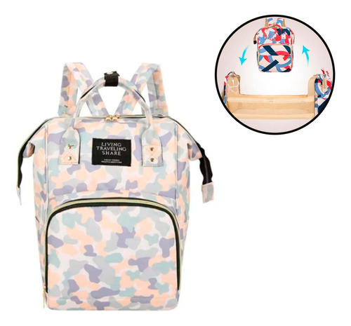 Mochila Cuna Maternal Cambiador Extensible Bebe Bolso 