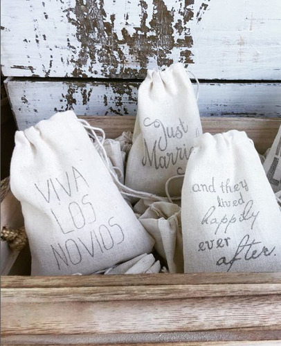 Bolsitas Para Casamiento + Confeti Corazón - Boda Souvenir