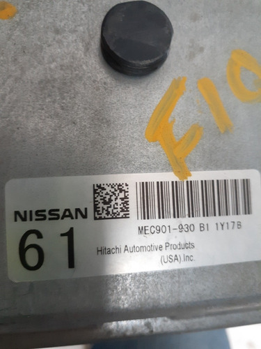 Computadora De Motor Para Nissan Versa  2010 A2011 Americano
