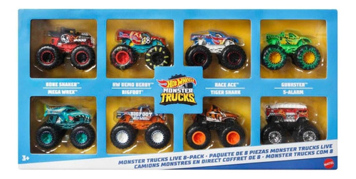 Pack Hot Wheels Monster Trucks Con 8 Pzas