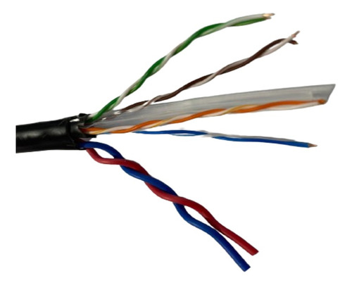 Cable De Red Siames Cat6 Utp Cu Power De 305 Metros