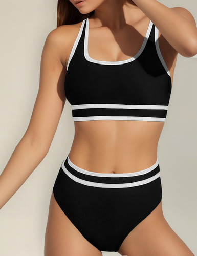 Conjuntos De Bikini Decintura Alta Para Mujer,trajes De Baño
