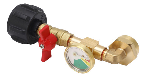 Adaptador De Recarga De Propano Con Manómetro Y Encendido