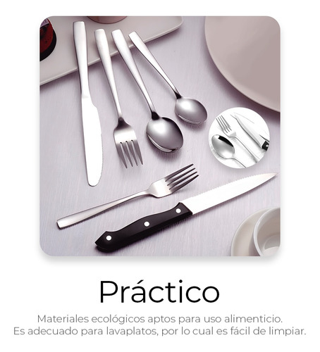 Juego De Cubiertos Modernos 48 Pz Acero Inoxidable Duraderos Plateado