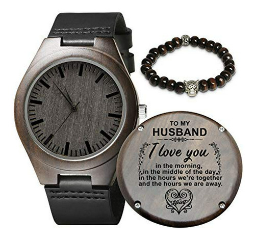 Relojes De Madera Personalizados Regalos Para Hombres, Reloj