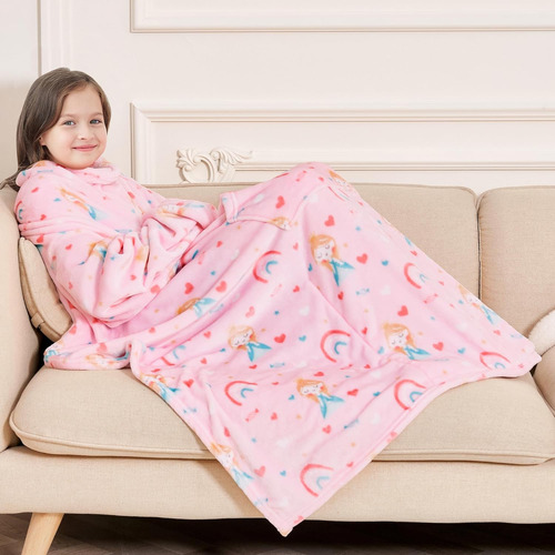 Snuggies De Princesa Niños, Manta De Forro Polar Manga...