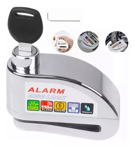 CANDADO DE DISCO CON ALARMA KOVIX KS6 (5.5MM PIN) FLUORESCEN