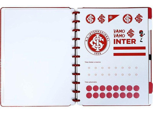 Caderno Inteligente Grande Inter Colorado Vermelho