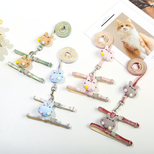 Arnés De Tracción Para Gatos Con Dibujos Animados De Conejos