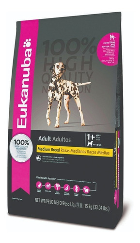 Eukanuba Adult Medium 15kg. Envíos A Todo El País