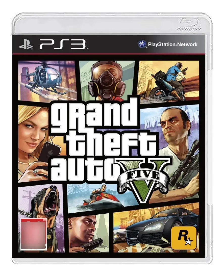 Jogo Grand Theft Auto V - Gta 5 Ps3 Midia Fisica