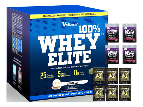 100% Whey Elite - 10 Libras - Músculo, Definición, Proteína