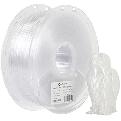 Filamento 3D PolyLite PETG Polymaker de 1.75mm y 1kg transparent