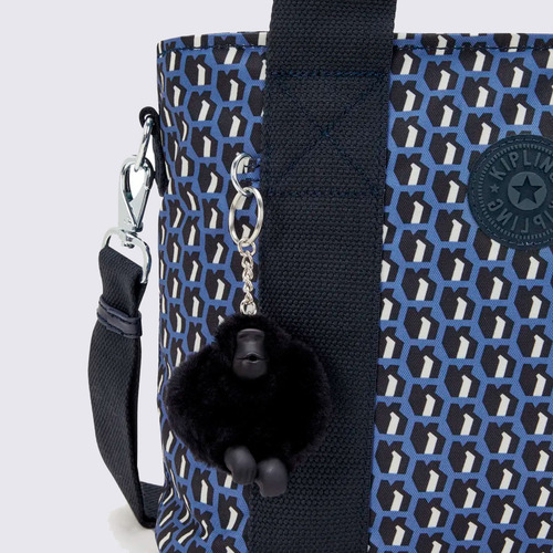 Bolsa Kipling Minta M Estampado I72294js Cor Azul