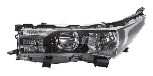 Farol Original Corolla 2015 2016 2017 Mascara Negra Sem Led