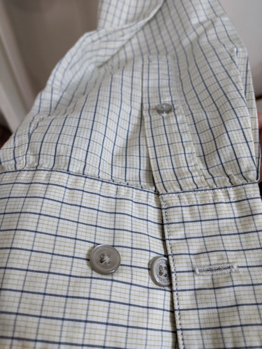Calvin Klein Camisa Genuina Talla Small Estilo Cuadriculado