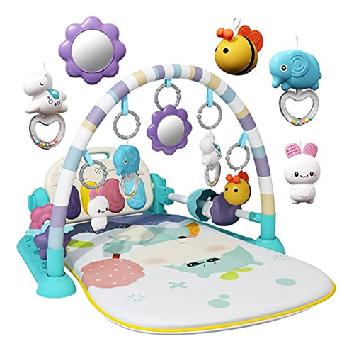 Jovow Baby Gym Con Kick And Play Piano, Baby Play Mat Tummy 