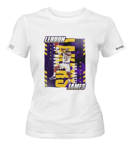 Camiseta Lebron James Lakers Basket Basketball Nba Mujer Idk