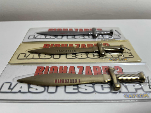 Resident Evil 3 Faca Espada Abridor Carta Metal Biohazard Ps