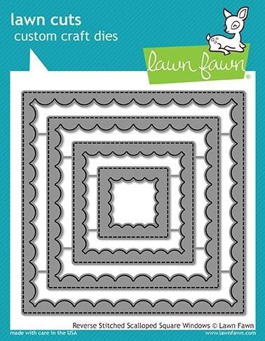 Suaje Corte Lawn Fawn Scrapbook Cuadrados Ondas Internas