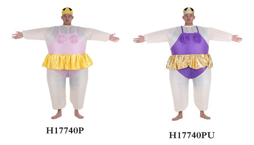 Traje De Bailarina Inflable Adulto Bonito Terno Gordo