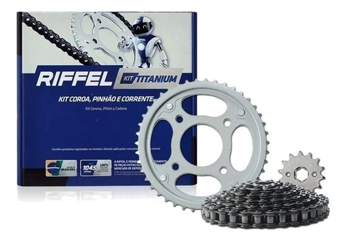 Kit Relação Transmissão Riffel Cb300 Twister 2023 Em Diante