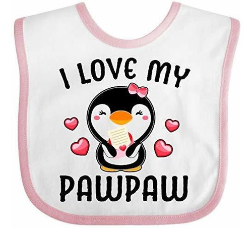 Baberos Para Bebé Inktastic I Love My Pawpaw With Cute Pengu