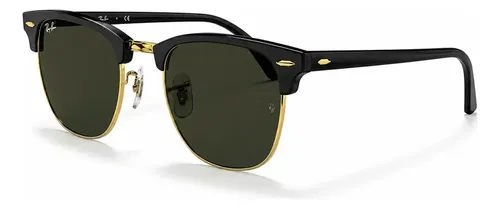 Óculos De Sol Rb3016 Preto Dourado Vintage Uv400 Retrô 51mm
