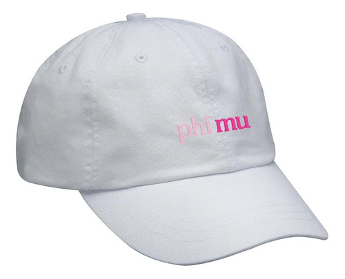 Gorra De Béisbol Phi Mu Sorority - Rosa Degradado