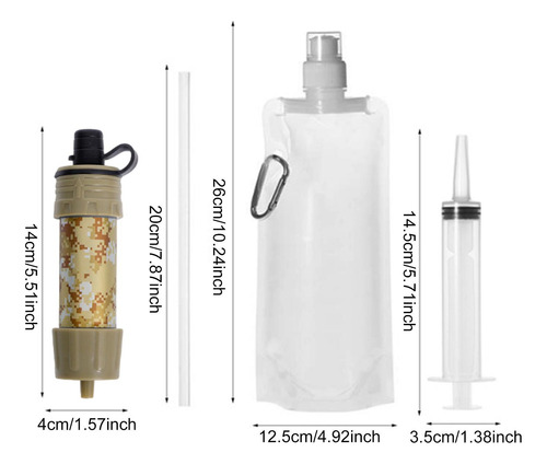 Dispositivo Purificador De Agua Con Filtro De Agua Personal,