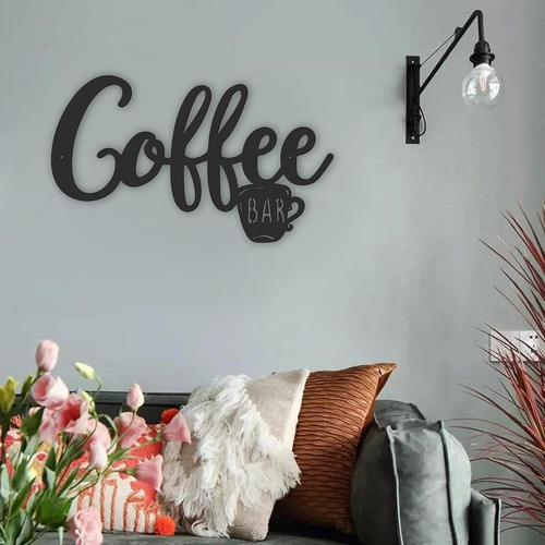 . Letrero De Pared For Barra De Café, Taza De Café 30x18cm