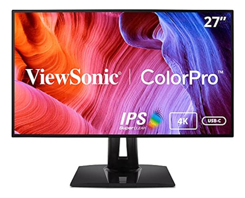 Monitor Viewsonic Vp2768a-4k 27 Ips 4k, Color Preciso Y Erg