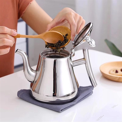 Tetera Con Infusor Acero Inoxidable Hervidor Agua 2 Litros