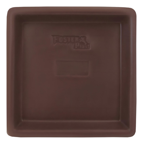 Prato Base Quadrado Para Vaso De Planta Em Polietileno 26 Cm