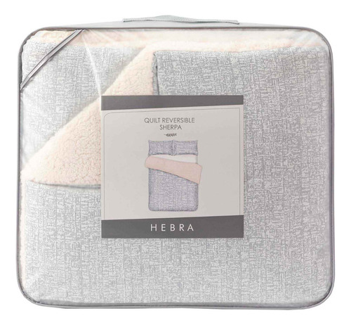 Quilt Reversible Sherpa 2 Plazas Gris