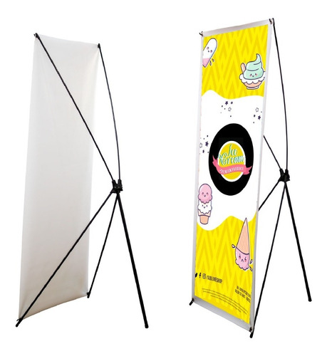 Display Publicitario Con Lona 60x160cm Personalizado 