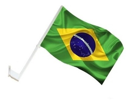 100 Hastes De Bandeira Para Vidro De Carro - Cor: Preto