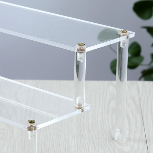 Neumático Transparente Estante De 2 Niveles 25cm 2 Niveles