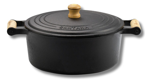 Panela Ferro Fundido Caçarola Com Tampa N 24 Envio Imediato