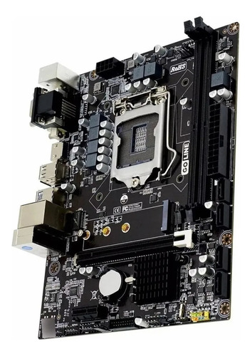 Placa Mãe 1151 H310 H310m G2 Intel 8a E 9a Gen Lan M2 /1000 Cinza