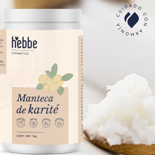 Imagen 2 de 10 de Manteca De Karite 1 Kg Orgánica Shea Butter 100% Pura