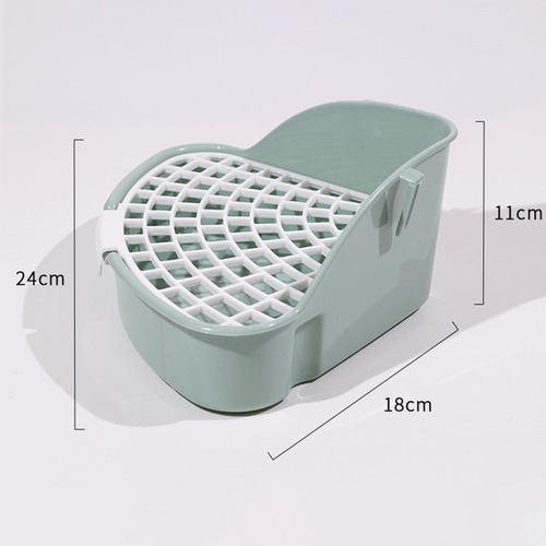 - Caja De Arena Para Conejos Pequeña Para Esquina De Verde